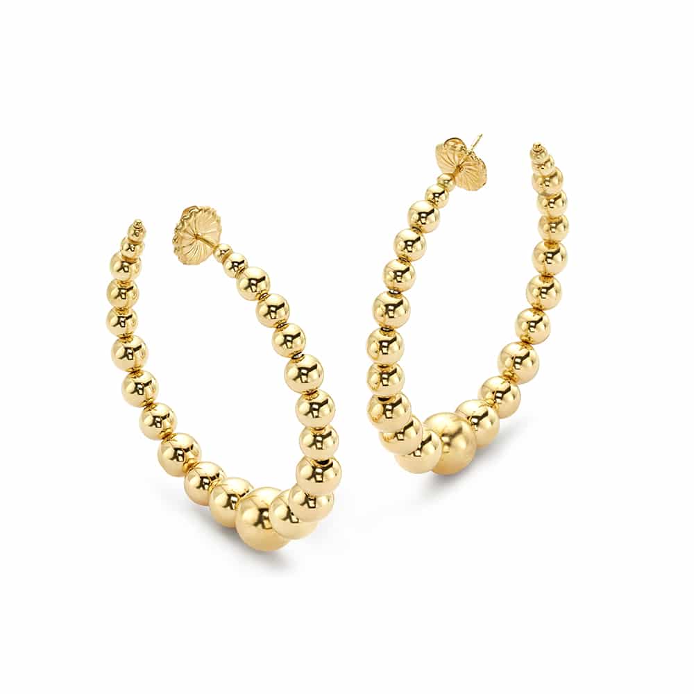 Beaded Hoops